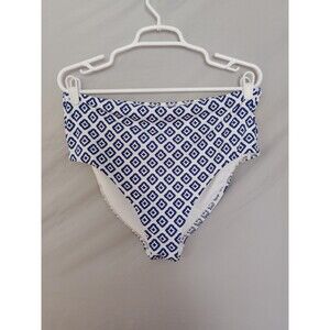 Lands’ End High-Waist  Bikini Swim Bottom  Large 12-14